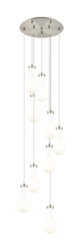 Owego - 9 Light - 19 inch - Brushed Satin Nickel - Multi Pendant (119-451-1P-SN-G451-5GWH)