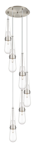 Milan - 6 Light - 15 inch - Brushed Satin Nickel - Multi Pendant (116-452-1P-SN-G452-4CL)