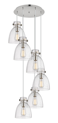 Newton Bell - 6 Light - 19 inch - Polished Nickel - Multi Pendant (116-410-1PS-PN-G412-8SDY)