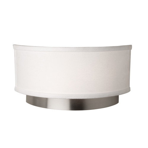 Scandia 2 Light Brushed Nickel Wall Light (SC787)