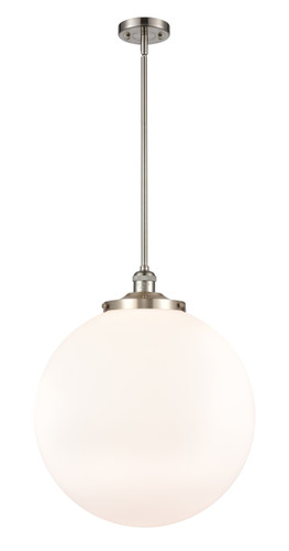 Beacon - 1 Light - 18 inch - Brushed Satin Nickel - Stem Hung - Pendant (201S-SN-G201-18-LED)