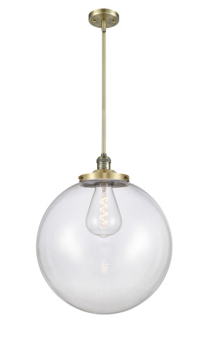 Beacon - 1 Light - 18 inch - Antique Brass - Stem Hung - Pendant (201S-AB-G202-18-LED)
