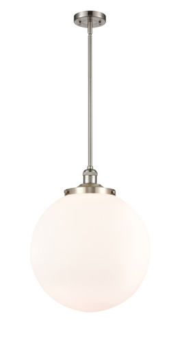 Beacon - 1 Light - 16 inch - Brushed Satin Nickel - Stem Hung - Pendant (201S-SN-G201-16-LED)