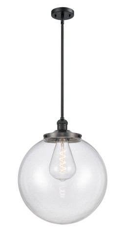 Beacon - 1 Light - 16 inch - Matte Black - Stem Hung - Pendant (201S-BK-G202-16)