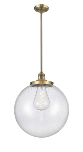 Beacon - 1 Light - 16 inch - Brushed Brass - Stem Hung - Pendant (201S-BB-G204-16)