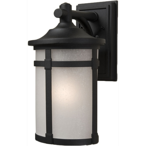 St. Moritz 1 Light Black Outdoor Wall Light (AC8631BK)