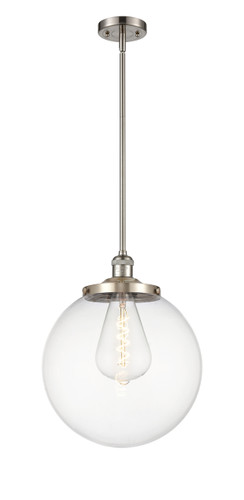 Beacon - 1 Light - 14 inch - Brushed Satin Nickel - Stem Hung - Pendant (201S-SN-G202-14-LED)