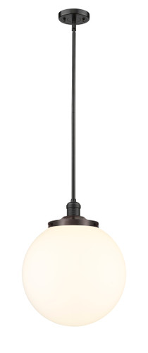 Beacon - 1 Light - 14 inch - Oil Rubbed Bronze - Stem Hung - Pendant (201S-OB-G201-14)