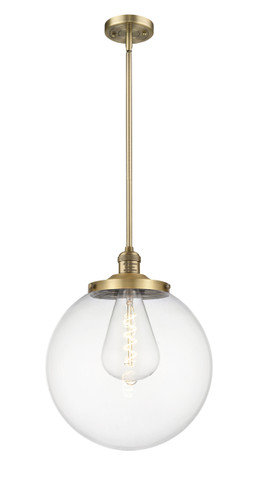 Beacon - 1 Light - 14 inch - Brushed Brass - Stem Hung - Pendant (201S-BB-G202-14)