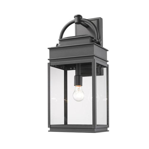 Fulton 1 Light Black Outdoor Wall Light (AC8240BK)