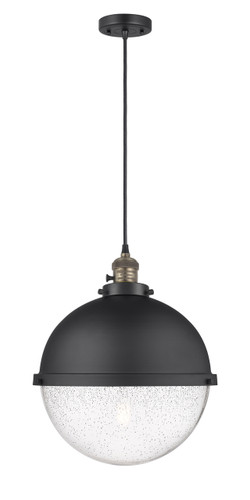 Hampden - 1 Light - 13 inch - Black Antique Brass - Cord hung - Pendant (201CSW-BAB-HFS-124-BK-LED)