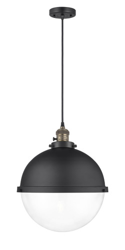 Hampden - 1 Light - 13 inch - Black Antique Brass - Cord hung - Pendant (201CSW-BAB-HFS-122-BK-LED)