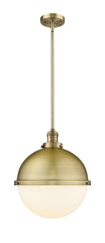 Hampden - 1 Light - 13 inch - Brushed Brass - Stem Hung - Pendant (201S-BB-HFS-121-BB)