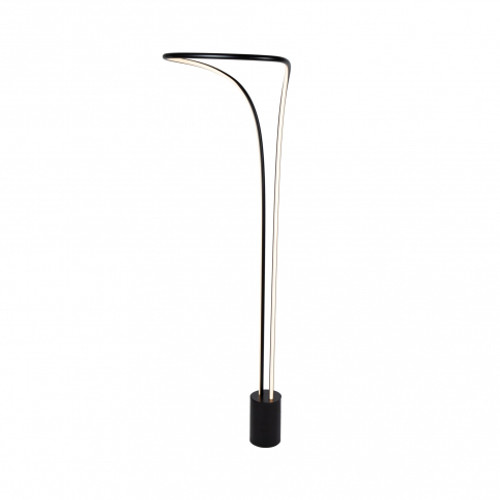 Cortina 1 Light Matte Black Floor Lamp (AC7589BK)