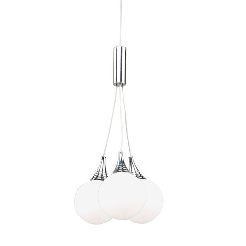 Luna 3 Light Pendant In Chrome (AC7563)