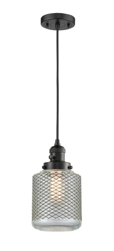 Stanton - 1 Light - 6 inch - Matte Black - Cord hung - Mini Pendant (201CSW-BK-G262-LED)