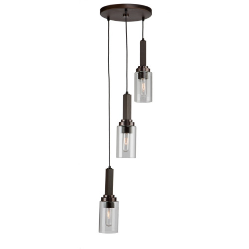 Home Glow 3 Light Brunito Pendant (AC10863BU)