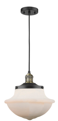 Oxford - 1 Light - 12 inch - Black Antique Brass - Cord hung - Mini Pendant (201C-BAB-G541-LED)