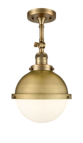 Hampden - 1 Light - 9 inch - Brushed Brass - Semi-Flush Mount (201F-BB-HFS-81-BB)