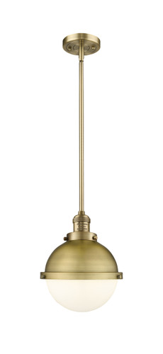 Hampden - 1 Light - 9 inch - Brushed Brass - Stem Hung - Mini Pendant (201S-BB-HFS-81-BB)
