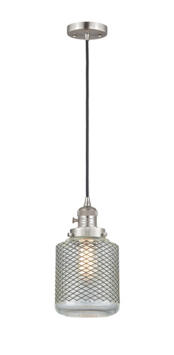 Stanton - 1 Light - 6 inch - Brushed Satin Nickel - Cord hung - Mini Pendant (201CSW-SN-G262)