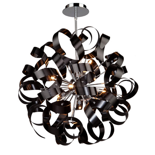 Bel Air 12 Light Metallic Black Pendant (AC601BK)