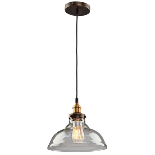 Greenwich 1 Light Bronze & Copper Pendant (AC10171)