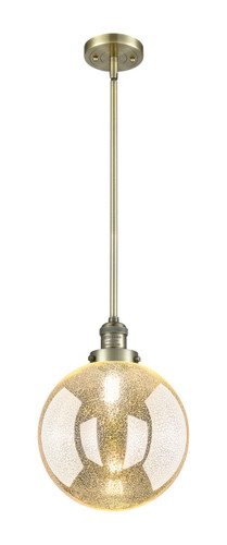Beacon - 1 Light - 10 inch - Antique Brass - Stem Hung - Mini Pendant (201S-AB-G208-10)