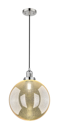 Beacon - 1 Light - 12 inch - Polished Nickel - Cord hung - Mini Pendant (201C-PN-G208-12)