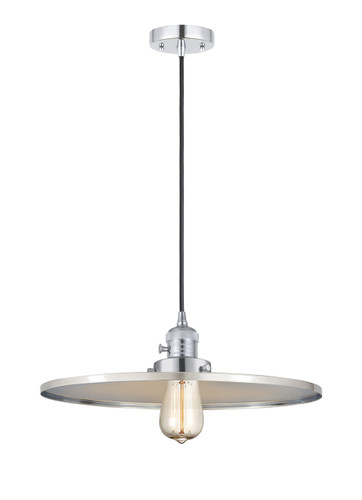 Appalachian - 1 Light - 16 inch - Polished Chrome - Cord hung - Mini Pendant (201CSW-PC-MFR-PC-16)