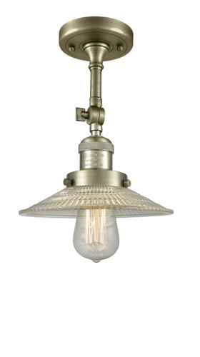 Halophane - 1 Light - 9 inch - Antique Brass - Semi-Flush Mount (201F-AB-G2-LED)