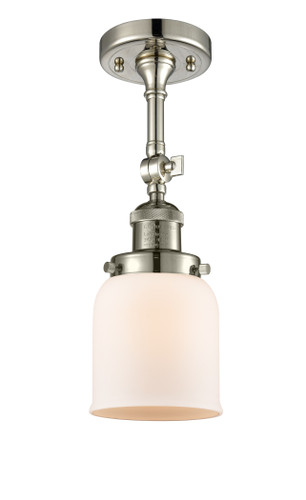Bell - 1 Light - 5 inch - Polished Nickel - Semi-Flush Mount (201F-PN-G51-LED)