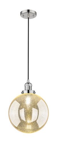 Beacon - 1 Light - 10 inch - Polished Nickel - Cord hung - Mini Pendant (201C-PN-G208-10)
