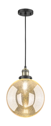 Beacon - 1 Light - 10 inch - Black Antique Brass - Cord hung - Mini Pendant (201C-BAB-G208-10)