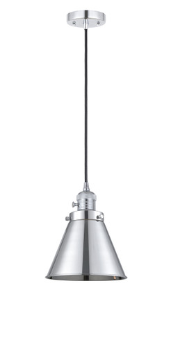 Appalachian - 1 Light - 8 inch - Polished Chrome - Cord hung - Mini Pendant (201CSW-PC-M13-PC-LED)