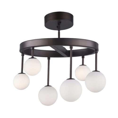 Melrose LED Bronze Semi-Flush Mount (AC6622)