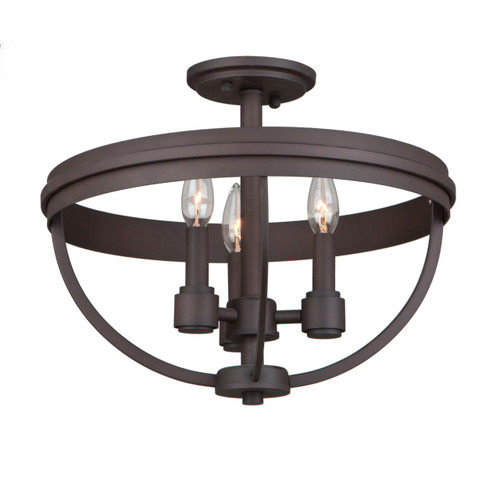 Roxbury 3 Light Oil Rubbed Bronze Semi-Flush Mount (AC10693OB)