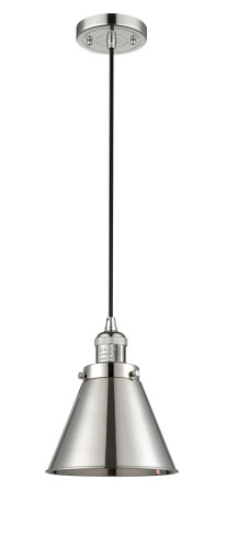 Appalachian - 1 Light - 8 inch - Polished Nickel - Cord hung - Mini Pendant (201C-PN-M13-PN-LED)