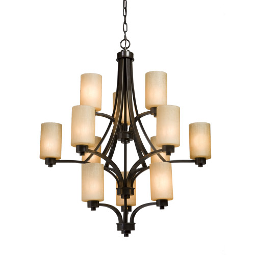 Parkdale 12 Light Chandelier In Oil Rubbed Bronze (AC1312OB)