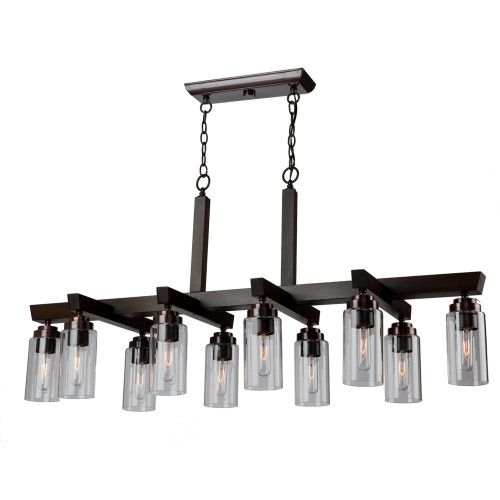 Home Glow 10 Light Brunito Chandelier (AC10860BU)