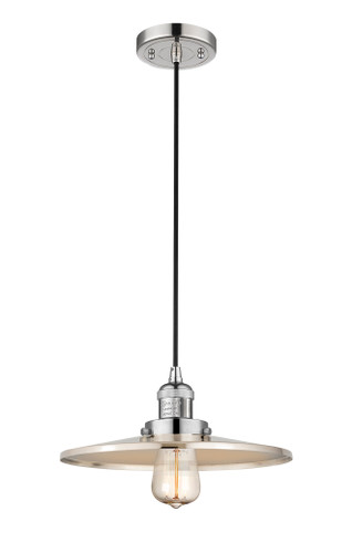 Appalachian - 1 Light - 12 inch - Polished Nickel - Cord hung - Mini Pendant (201C-PN-MFR-PN-12-LED)
