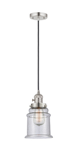 Canton - 1 Light - 6 inch - Polished Nickel - Cord hung - Mini Pendant (201CSW-PN-G184)