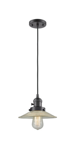 Halophane - 1 Light - 9 inch - Oil Rubbed Bronze - Cord hung - Mini Pendant (201CSW-OB-G2)