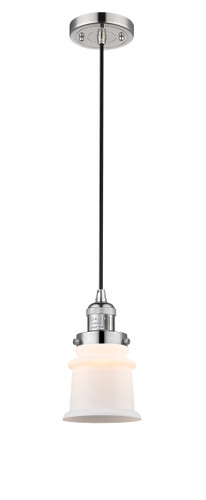 Canton - 1 Light - 5 inch - Polished Nickel - Cord hung - Mini Pendant (201C-PN-G181S-LED)