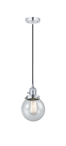 Beacon - 1 Light - 6 inch - Polished Chrome - Cord hung - Mini Pendant (201CSW-PC-G204-6)