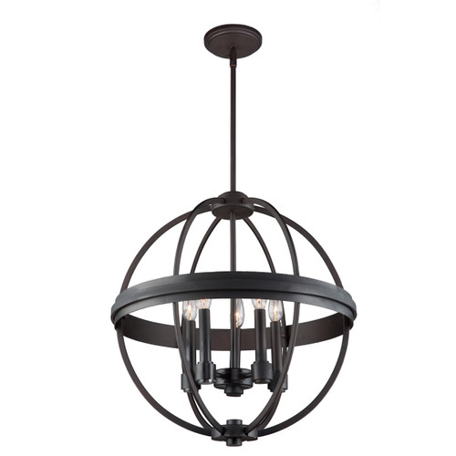 Roxbury 5 Light Oil Rubbed Bronze Chandelier (AC10695OB)