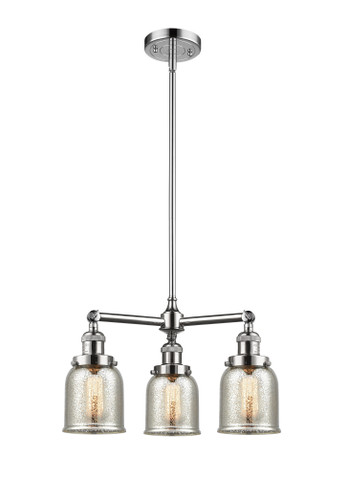 Bell - 3 Light - 19 inch - Polished Chrome - Stem Hung - Chandelier (207-PC-G58-LED)