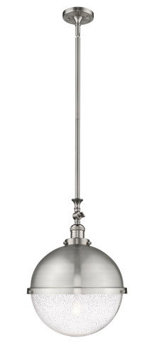 Hampden - 1 Light - 13 inch - Brushed Satin Nickel - Stem Hung - Pendant (206-SN-HFS-124-SN)