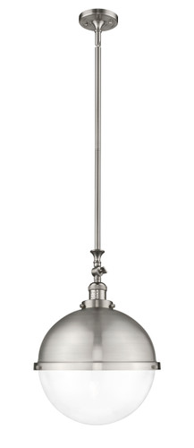 Hampden - 1 Light - 13 inch - Brushed Satin Nickel - Stem Hung - Pendant (206-SN-HFS-122-SN-LED)