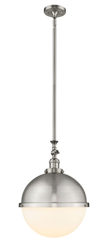 Hampden - 1 Light - 13 inch - Brushed Satin Nickel - Stem Hung - Pendant (206-SN-HFS-121-SN)